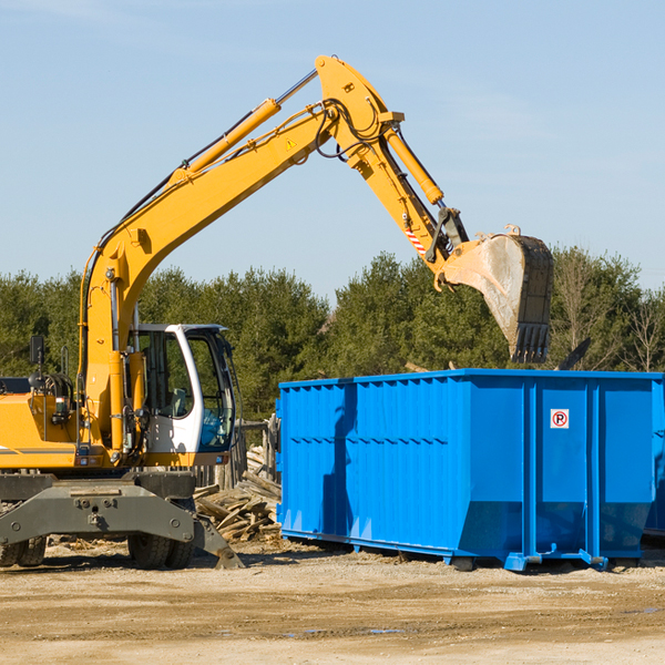 what are the rental fees for a residential dumpster in Brownsville IN